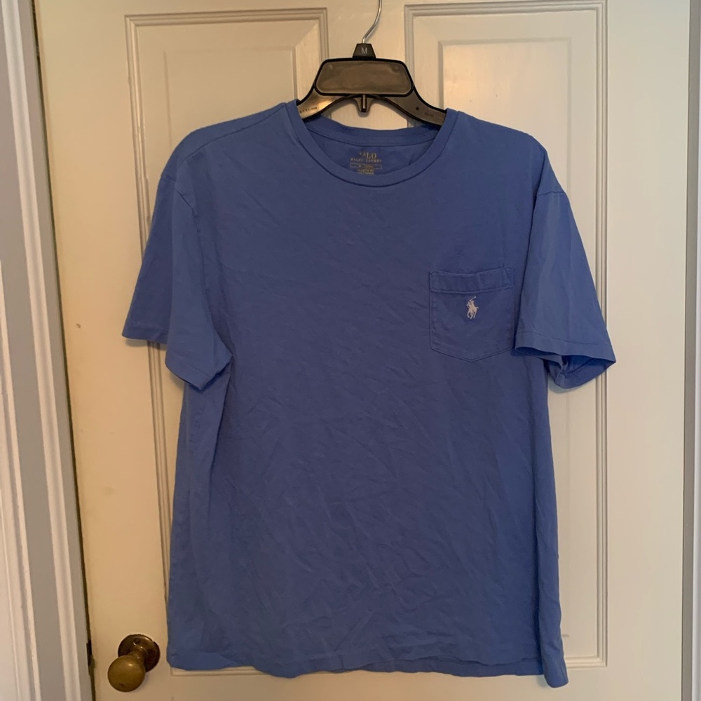 Blue polo tee shirt